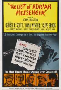Список Эдриана Мессенджера (1963) онлайн бесплатно